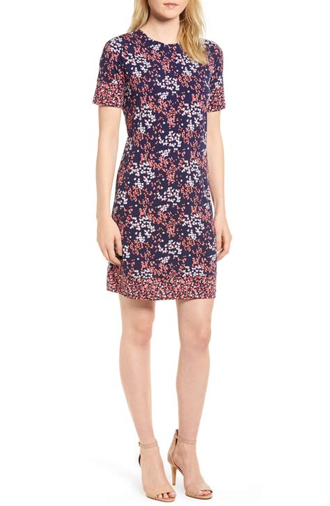 michael kors scattered blossoms shift dress|shift dresses for summer crepe.